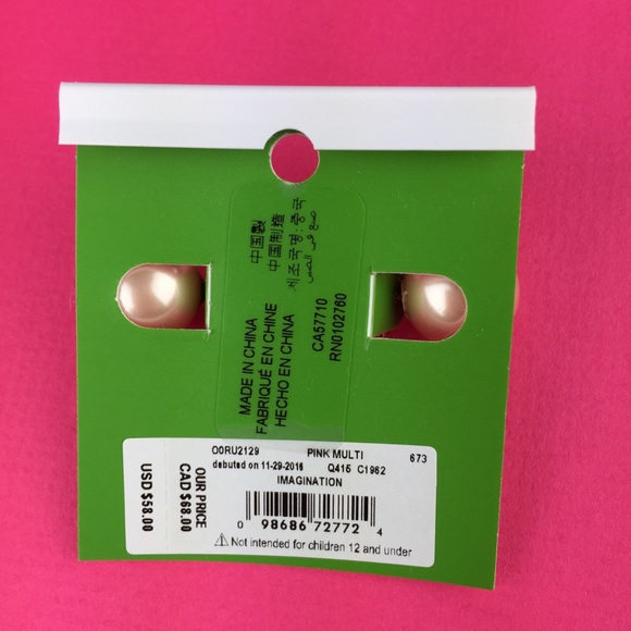 Kate Spade Imagination Pave Pig Reversible Earring - Picture 6 of 8